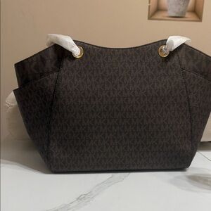 Michael Kors Dark Brown Signature Tote